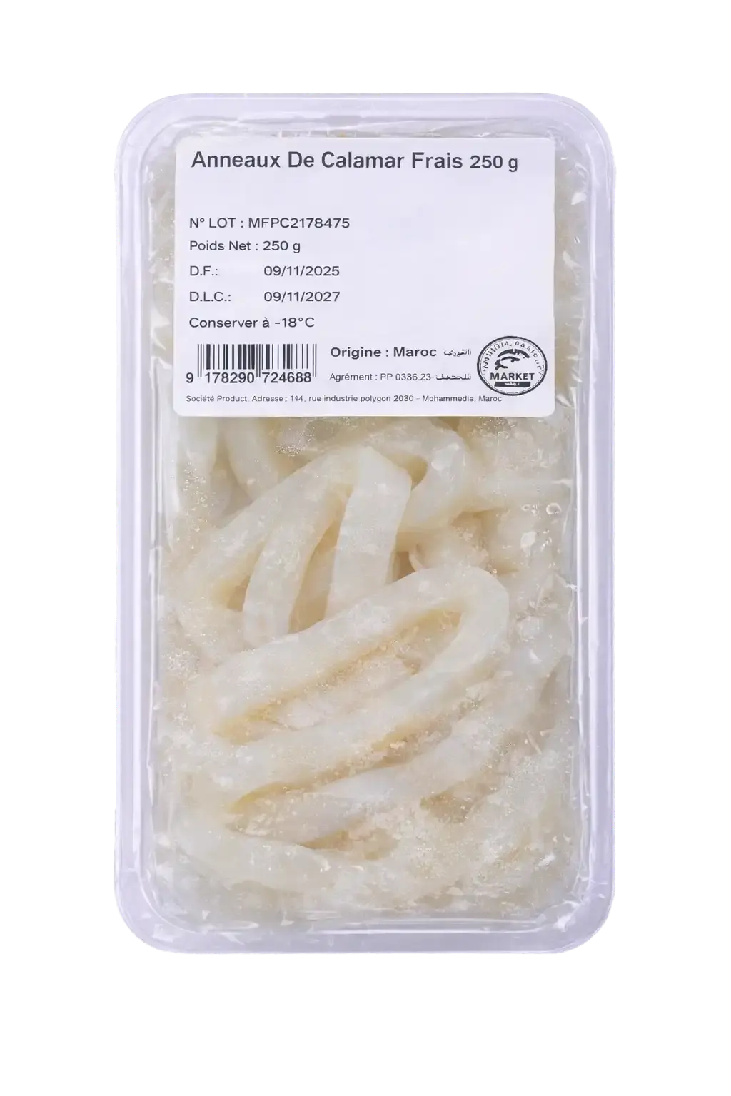 Anneaux De Calamar Frais